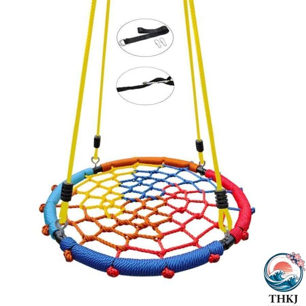 ブランコ 円形 吊り下げ式 ぶらんこ ブランコセット スパイダーツリースイング こども鳥の巣ブランコ...
