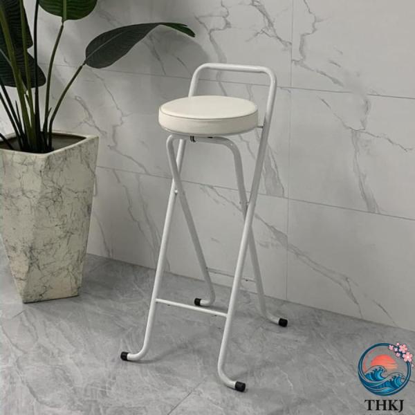 80cm座高 カウンターチェア ハイチェア 折りたたみ バー椅子 ハイチェア 高い椅子 PU生地 良...