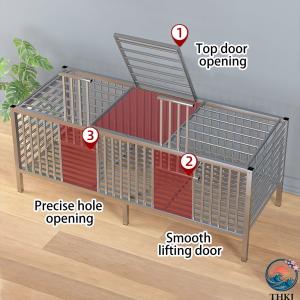 金属製鶏小屋 天窓付き耐候性鶏小屋 屋外農場の...の詳細画像3