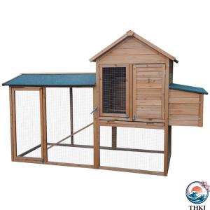 木製ウサギ小屋、取り外し可能なトレイとラン付きの大型ウサギケージ、小動物モルモット用の屋外鶏舎