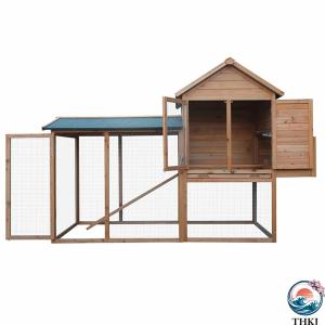 木製ウサギ小屋 取り外し可能なトレイとラン付き...の詳細画像4