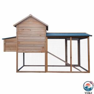 木製ウサギ小屋 取り外し可能なトレイとラン付き...の詳細画像5