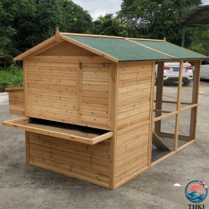 木製ウサギ小屋 スロープラン付き屋外ウサギケー...の詳細画像4