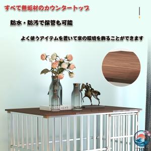 大型犬ゲージ ペットケージ 犬ケージ 屋根付き...の詳細画像5