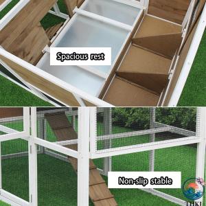 大型ウサギ小屋、防水屋根と引き出しトレイ付き屋...の詳細画像4