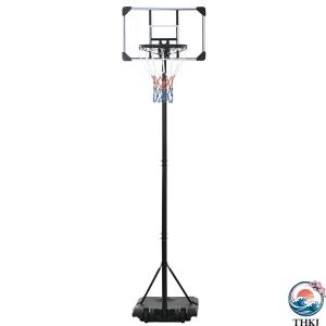 バスケットゴール 屋外 家庭用 練習用 179〜270cm 12段階高さ調節可能 THKJ ミニバス対応 ゴール 移動式 バスケ 工具付き 子供 大人 キッズ ジュニア 小学生