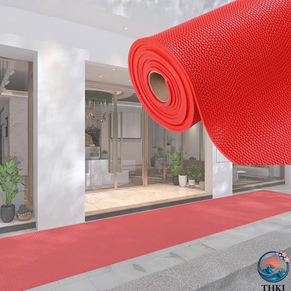 業務用滑り止めマット 高規格4.5 5mm厚 PVC ゴムマット 歩行滑り止めマット  吸水 転倒防...