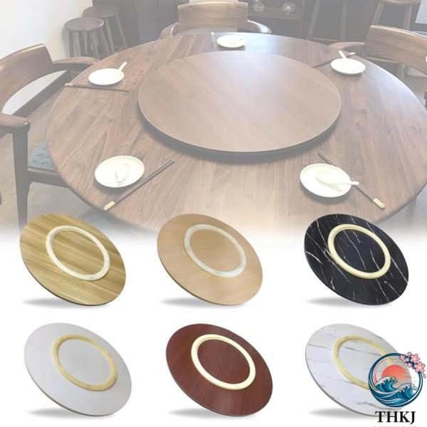 キッチン用の回転プレート 6色 木製ターンテーブル 大型 回転台 丸型 直径 50/60/70/80...