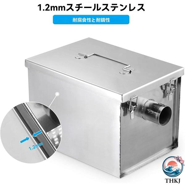 グリストラップ 商業廃水のグリス トラップ 8ポンド 商業用グリストラップ  ステンレススチール イ...