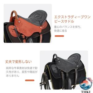 ウェスタンサドル 純牛革 レーシング 大人用 ...の詳細画像3