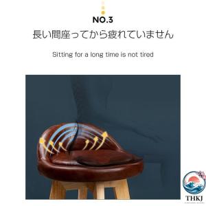 カウンターチェア 木製 360度回転 足置き付...の詳細画像4