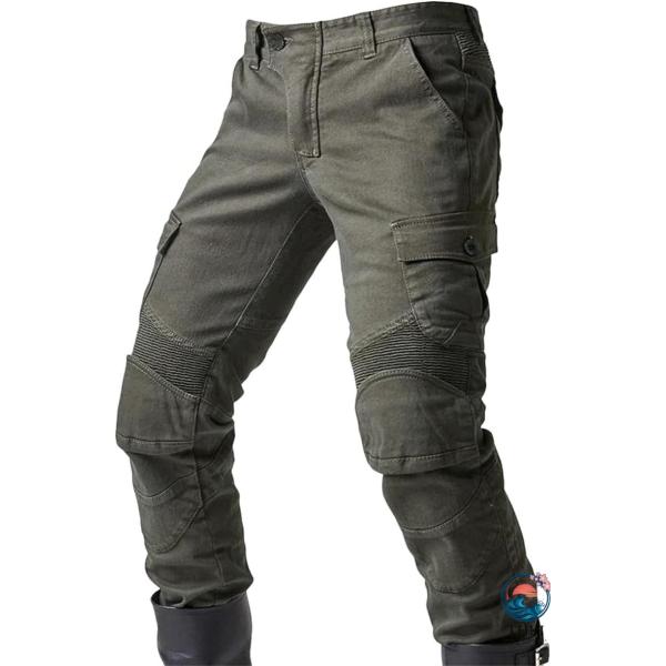 バイクパンツ メンズ ライディングパンツ 耐磨 ストレッチ素材 プロテクター 通気性 レーシングパン...