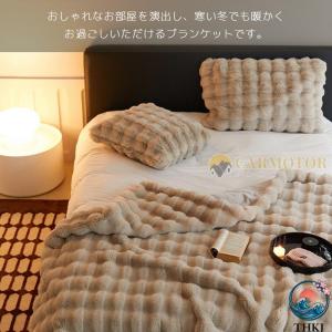 毛布 もこもこ毛布 ポコモコ シングル セミダ...の詳細画像3