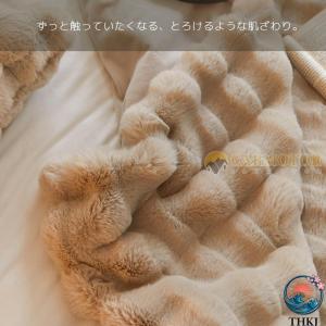 毛布 もこもこ毛布 ポコモコ シングル セミダ...の詳細画像4