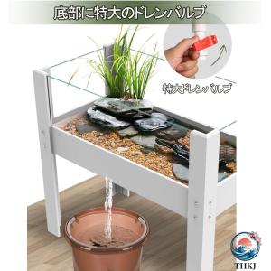 木製飼育ケージ 亀 水槽 大きい 透明 カメの...の詳細画像1