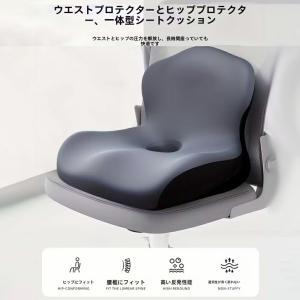 背もたれ クッション 低反発 座布団 椅子用 ...の詳細画像1