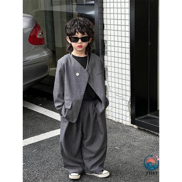 パンツスーツ 男の子 入学式 スーツ 子供スーツ カジュア キッズ 卒業式 かっこいい 韓国 ファッ...