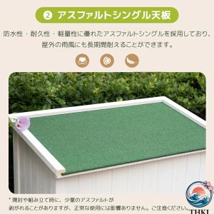 木製物置き収納 マグネット扉 物置 収納庫 シ...の詳細画像3