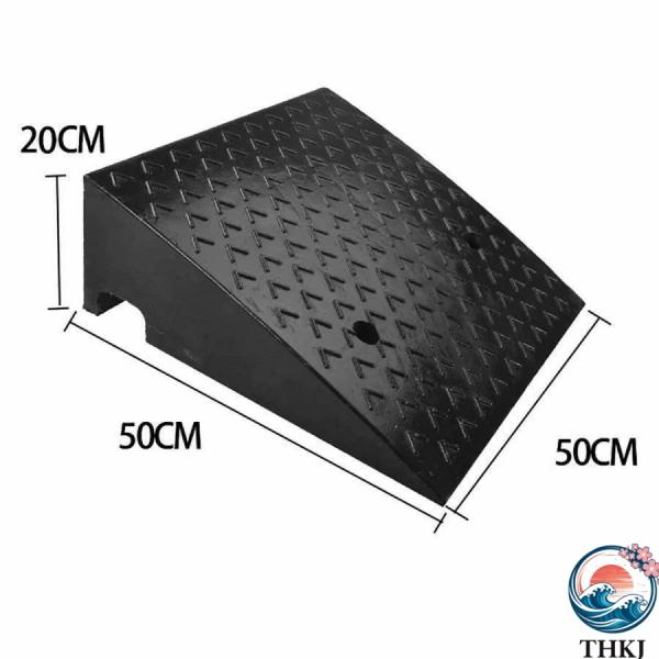 ゴム製 段差スロープ 転倒 段差プレート 長さ 80cm 傾斜が緩やかカースロープ 段差スロープ プ...