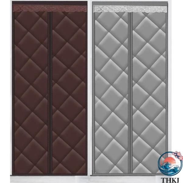 寒さ対策 防水 厚手 ドア用 のれん 冷気ストップ 間仕切りカーテン 暖簾 目隠し マグネット式 冷...