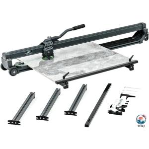 精密定規 プロのタイル切断機、大判タイルカッター、手動タイルカッター、輸送用ハンドルとホイール付きプ...