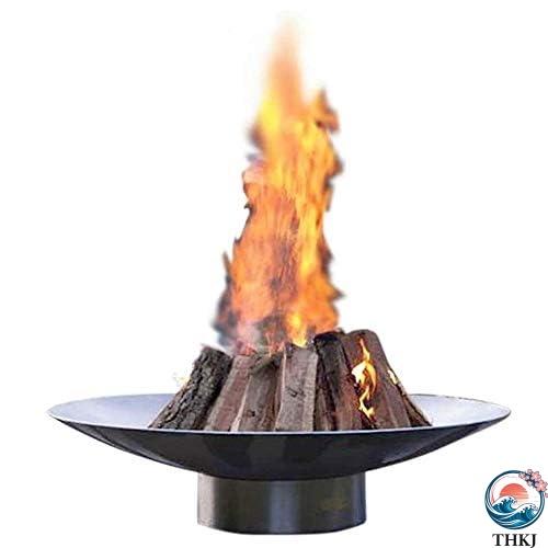 ファイヤーピット 大型屋外ファイヤーピットボウル、ヘビーデューティパティオファイヤーピット、巨大なガ...