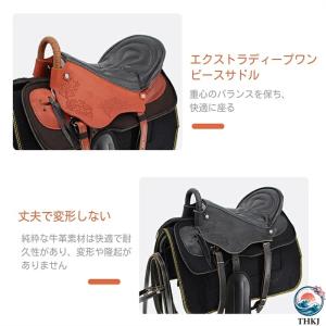 ウェスタンサドル 純牛革 レーシング 大人用 ...の詳細画像3