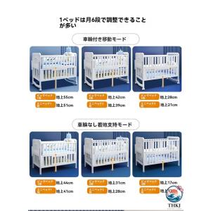 ハイシートベビーベッド腰に負担をかけないハイタ...の詳細画像5