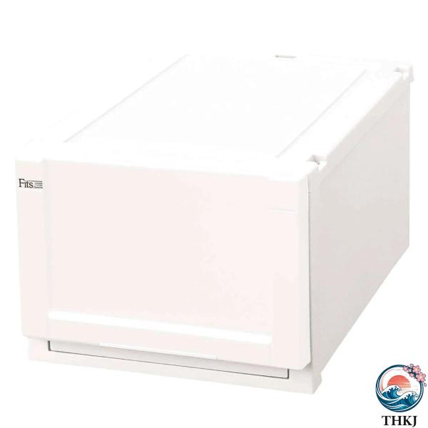 フィッツ収納ケース Fits 幅35x奥行55x高さ25cm ホワイト フィッツ フィッツユニット ...