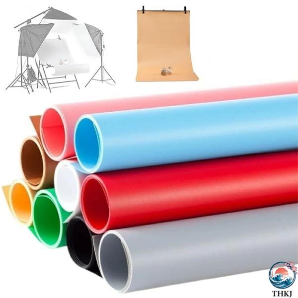 背景布 背景シート 撮影用 撮影用テーブル 9色セット PVC背景紙 両面 厚手 白い布 簡易スタジ...