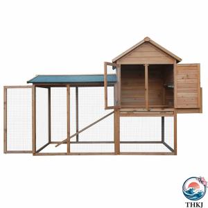 木製ウサギ小屋、取り外し可能なトレイとラン付き...の詳細画像4