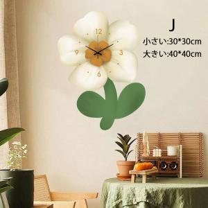 掛け時計 時計 3030cm 花 かわいい お...の詳細画像2