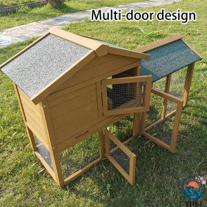 ウサギ小屋 2階建て 大型 木製 屋外用 ウサ...の詳細画像3