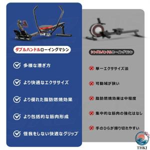 ローイングマシン 家庭用 ボート漕ぎマシン 折...の詳細画像3