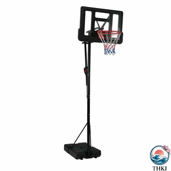 バスケットゴール 230-305cm 6段階高さ調節 ワンタッチで高さ調整 公式＆ミニバス対応 移動...