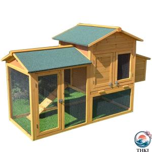 鳥かご 屋外木製鶏小屋 屋外 木製 鳥ケージ大型 ワイヤーメッシュ 卵パック 複数のドア付き 防雨 産卵 アウトドア家禽用飼育ケージウサギケージ