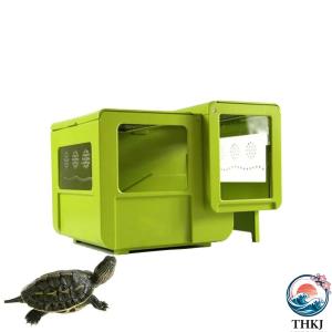 亀 ケージ タートルタンク カメの水槽 タートル ヴィラ 楽園 ボックス 爬虫類 水槽 アクリル窓 浮島つき pet 日向ぼっこ台 飼育ケー おしゃれ 使いやすい