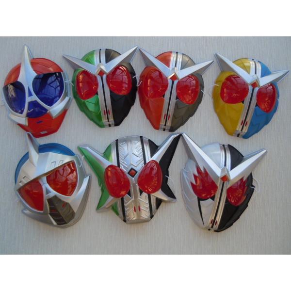 お面　仮面ライダーW　ダブル　７個セット　石ノ森章太郎　おめん　2013年　特撮テレビドラマ　平成仮...