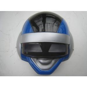 お面　超電子バイオマン　ブルースリー　バイザー欠品　昭和レトロ　1985年　東映　スーパー戦隊シリー...