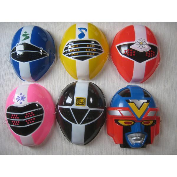 お面　地球戦隊ファイブマン　6個セット　ファイブロボ　1990年　東映　スーパー戦隊シリーズ　縁日　...