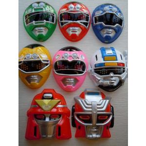 お面　激走戦隊カーレンジャー　８個セット　ロボ　東映　1996年〜1997年　特撮テレビドラマ　スー...