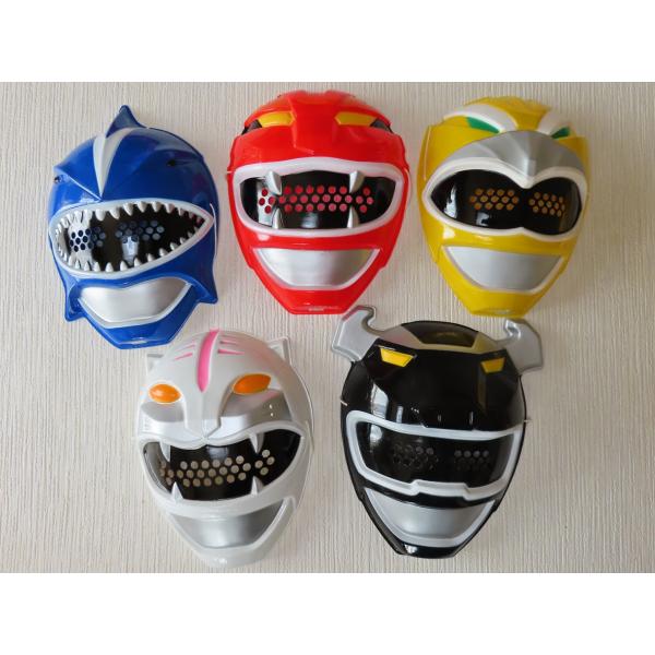 お面　百獣戦隊ガオレンジャー　5個セット　2001年　東映　スーパー戦隊シリーズ　おめん　特撮テレビ...