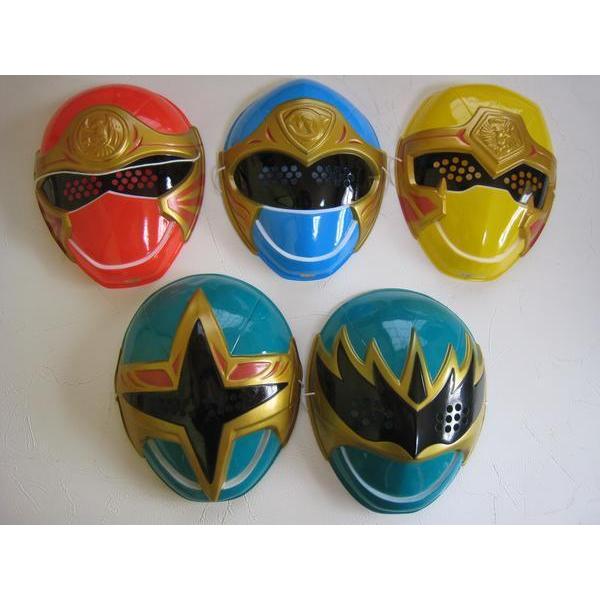 お面　忍風戦隊ハリケンジャー　5個セット　天空忍者　東映　2002年〜2003年　特撮テレビドラマ　...