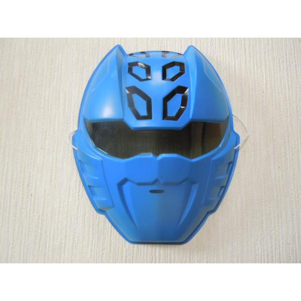 お面　獣拳戦隊ゲキレンジャー　ゲキブルー　深見レツ　高木万平　おめん　東映　特撮テレビドラマ　200...