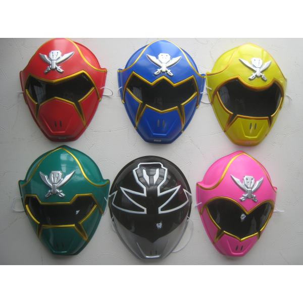お面　海賊戦隊ゴーカイジャー　6個セット　2011年　東映　スーパー戦隊ヒーロー　特撮テレビドラマ　...