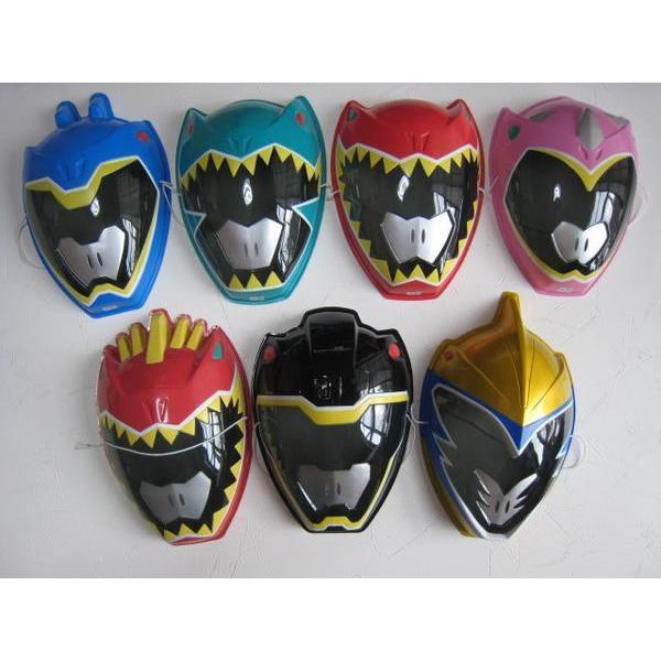お面　獣電戦隊キョウリュウジャー　7個セット　おめん　東映　特撮テレビドラマ　2013〜2014年　...
