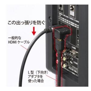 HDMIアダプタ L型 90° 変換コネクタ ...の詳細画像2