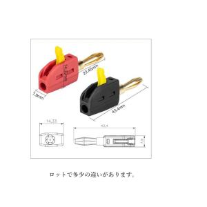 バナナプラグ 4mm 簡単施工 ドライバー不要...の詳細画像2