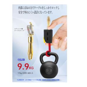 バナナプラグ 4mm 簡単施工 ドライバー不要...の詳細画像4