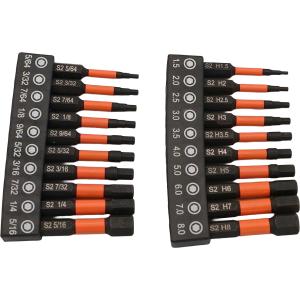 六角ビット 20本セット ミリ インチ 六角レ...の詳細画像2